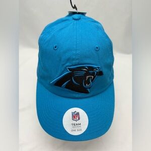 Carolina Panthers NFL Team Apparel Blue Adjustable Football Cap Hat OS, NWT